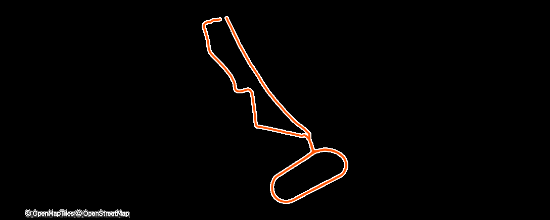 Карта физической активности (Course à pied dans l'après-midi)