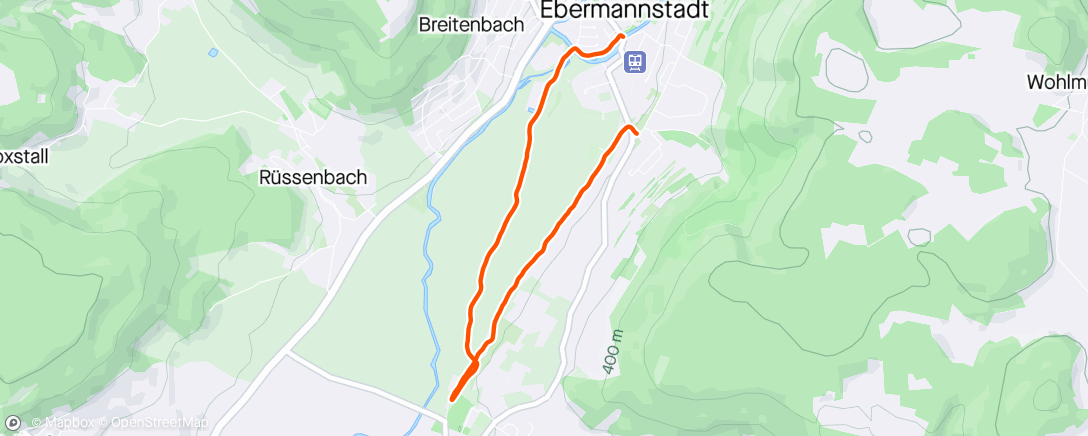 Map of the activity, Lauf am Nachmittag 🏃‍♂️☀️