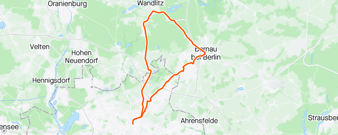 Map of the activity, Ride der Arbeit 😀