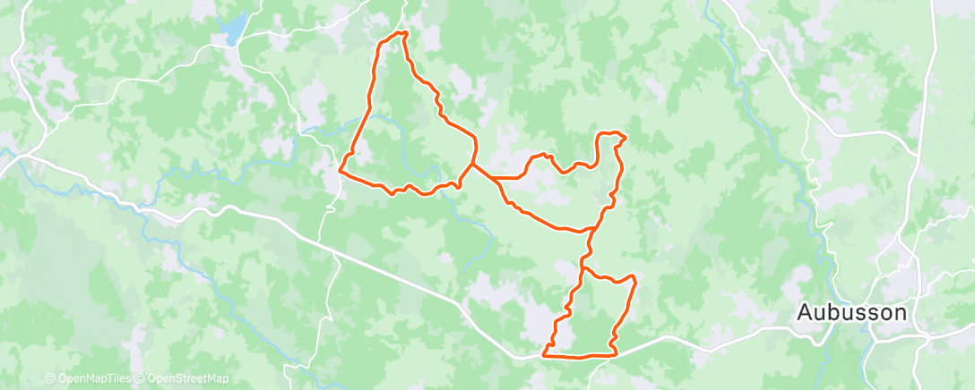 Карта физической активности (Sortie vélo dans l'après-midi)