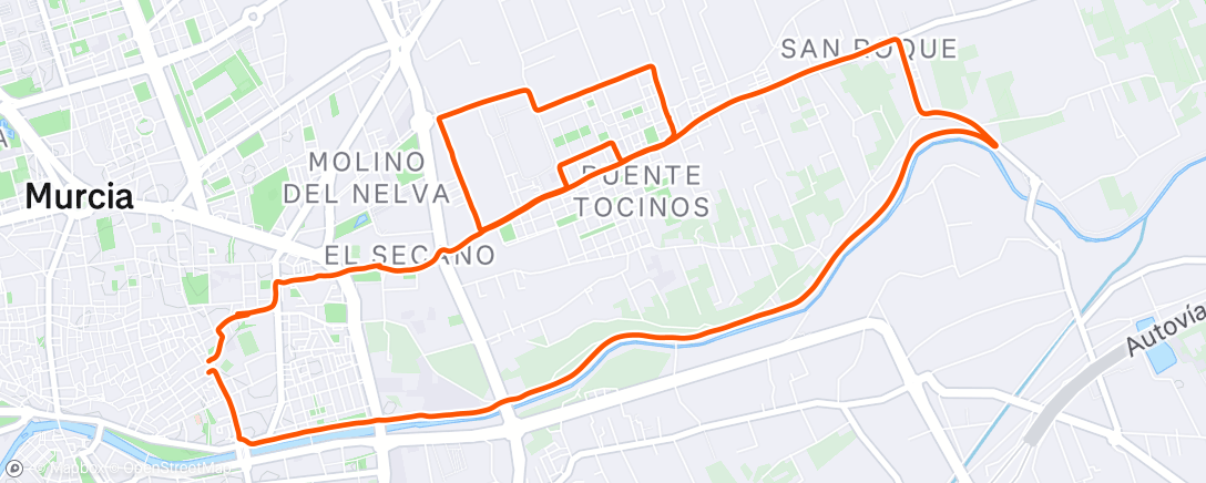 Map of the activity, Cuidad cruce