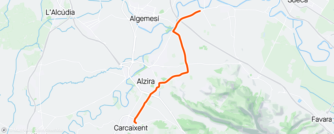 Map of the activity, Albalat-Carcaixent