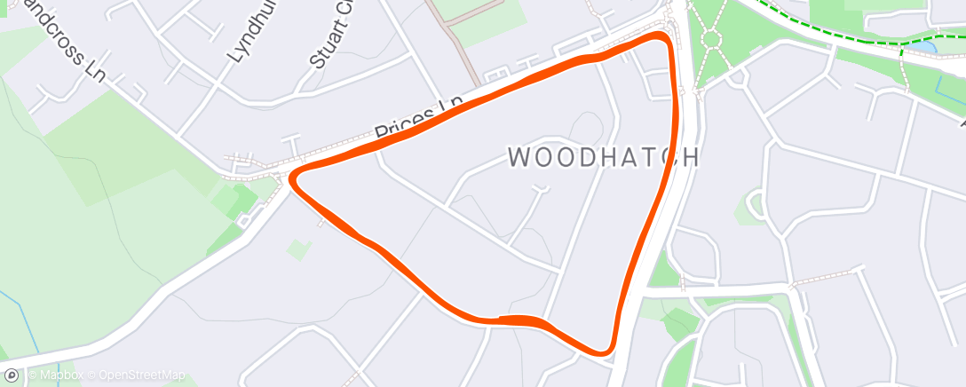 Map of the activity, 8x Woodhatch loops