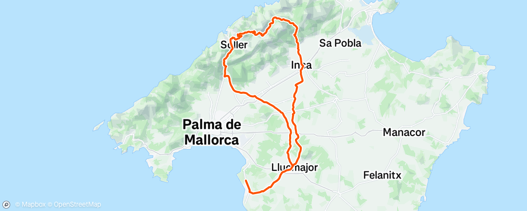 Map of the activity, Puig Runde