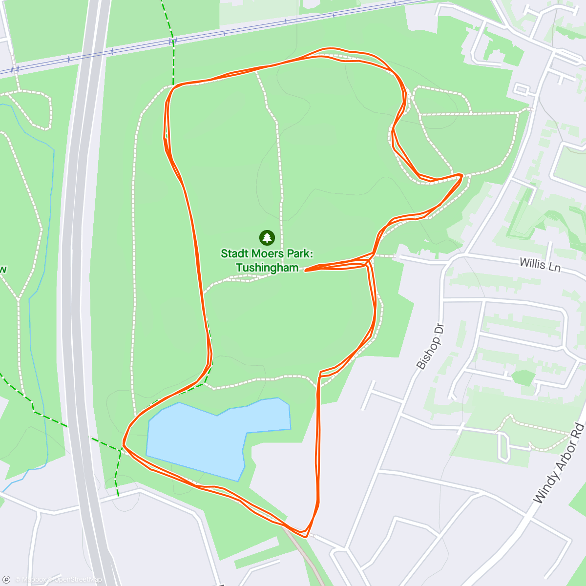 Map of the activity, 243rd parkrun, Knowsley ☀️