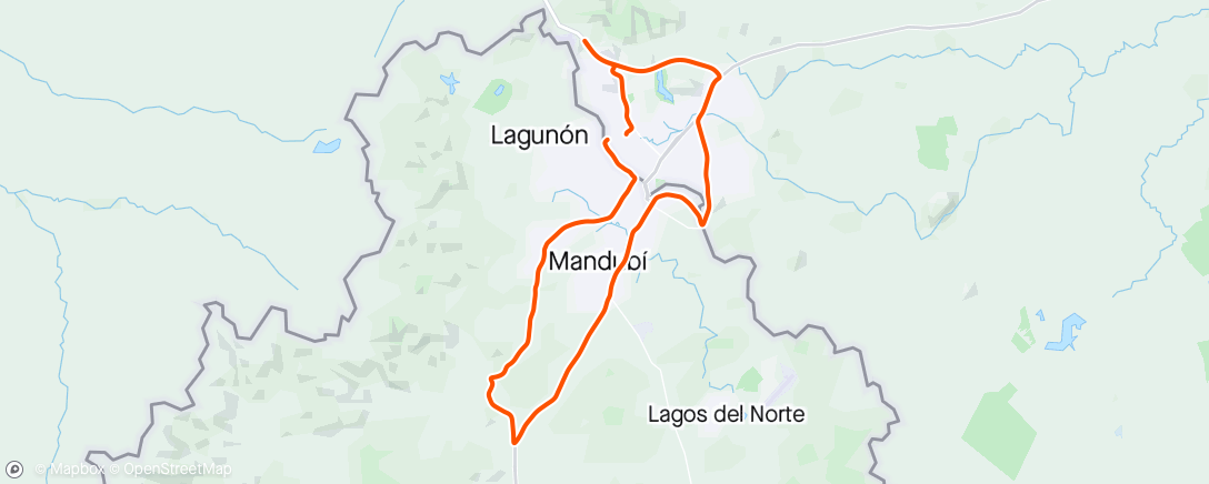 Map of the activity, Curticeiras / comodoro