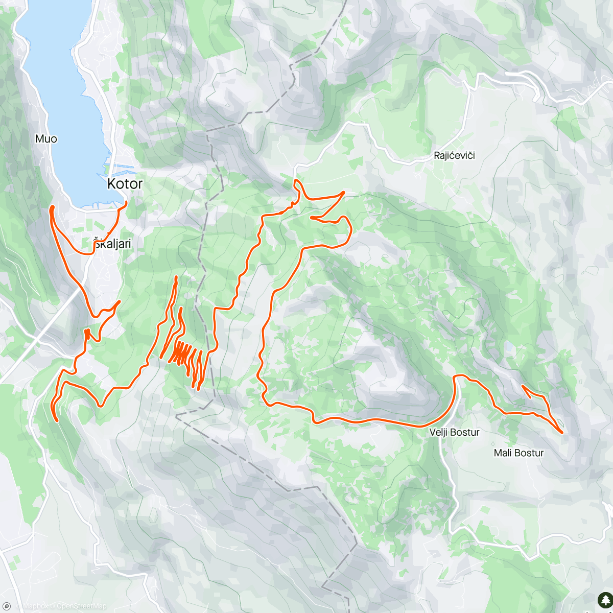 Map of the activity, Czarnogóra #6. Jezerski vrh ⛰️