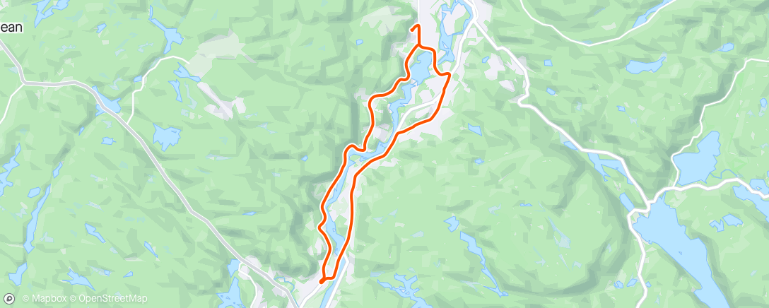 Map of the activity, Staketur rundt Ravnås ☀️