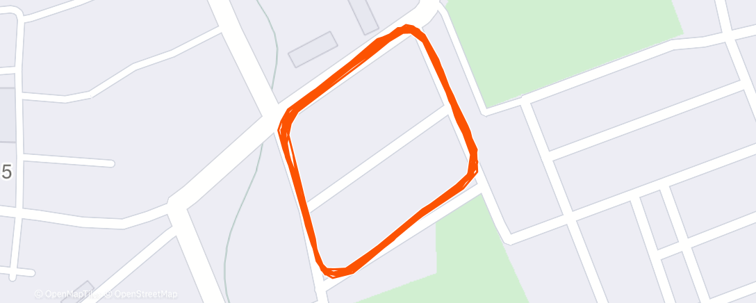 Map of the activity, Morning Run