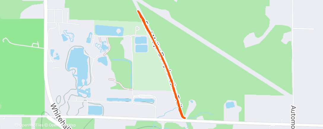 Map of the activity, Afternoon Hike