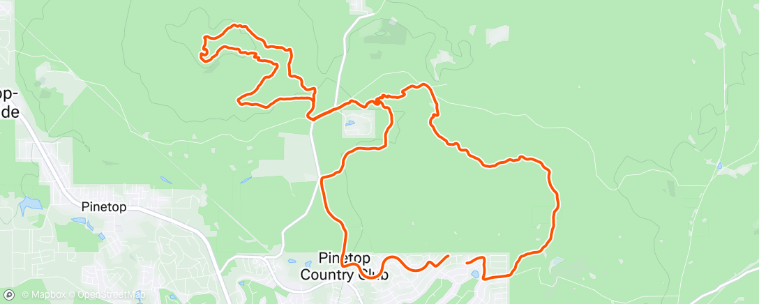 Map of the activity, Reverse ride