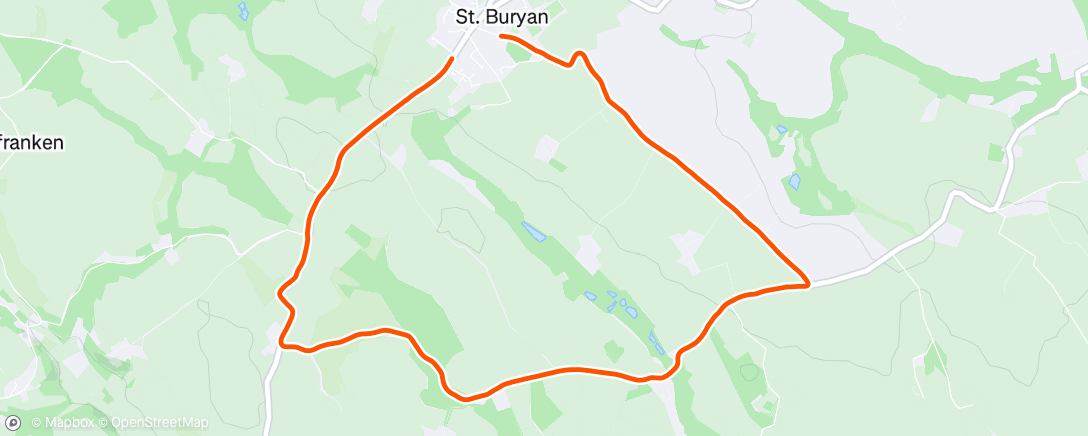 Map of the activity, Morning Run