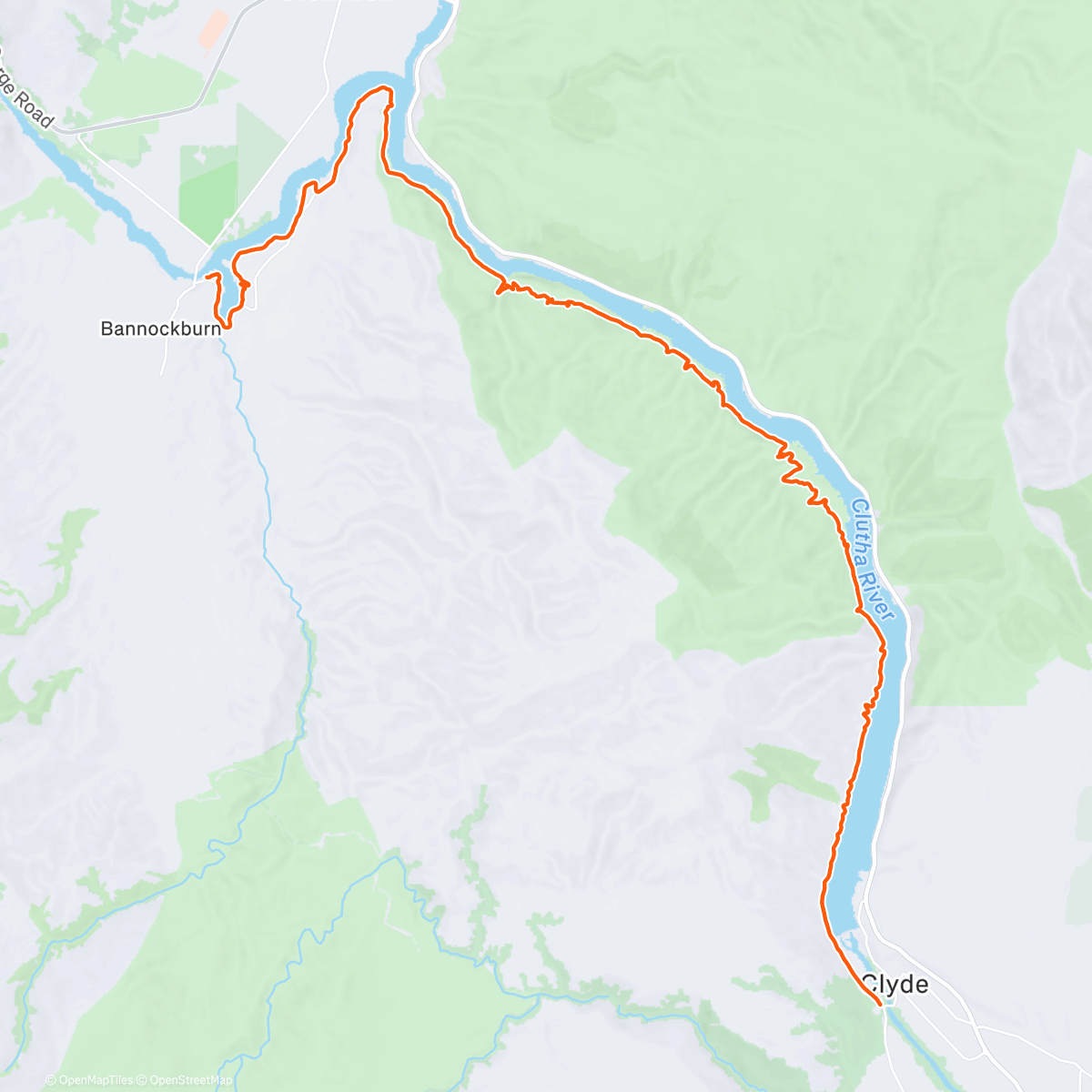 Карта физической активности (ROUVY - Dunstan Cycle Trail Pt2 ~ New Zealand)