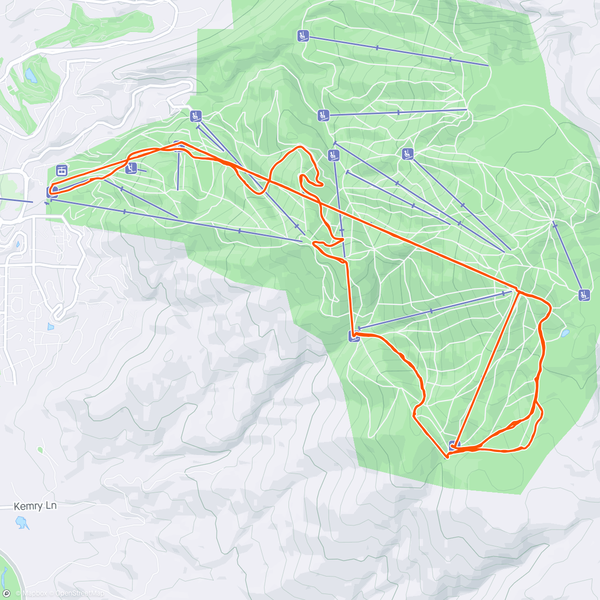 Map of the activity, More powder