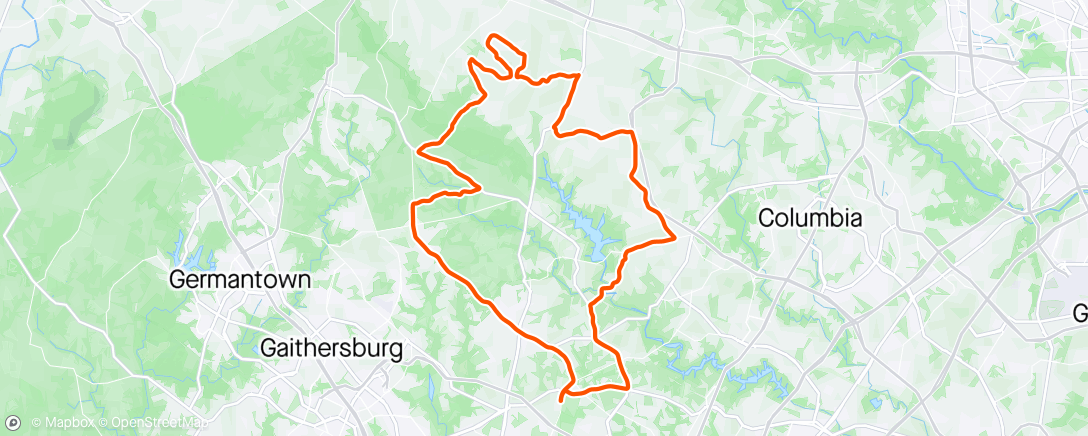 Map of the activity, Gorgeous Sunny Afternoon Ride