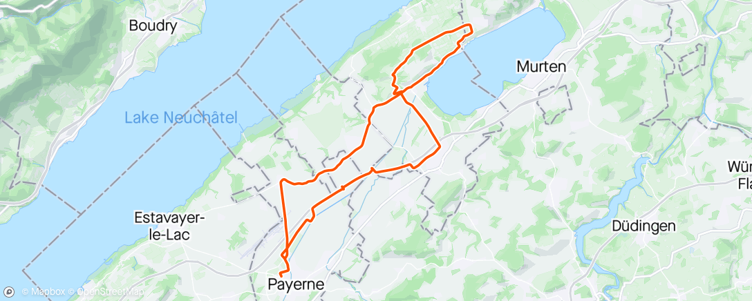 Map of the activity, 1ère sortie du vélo club