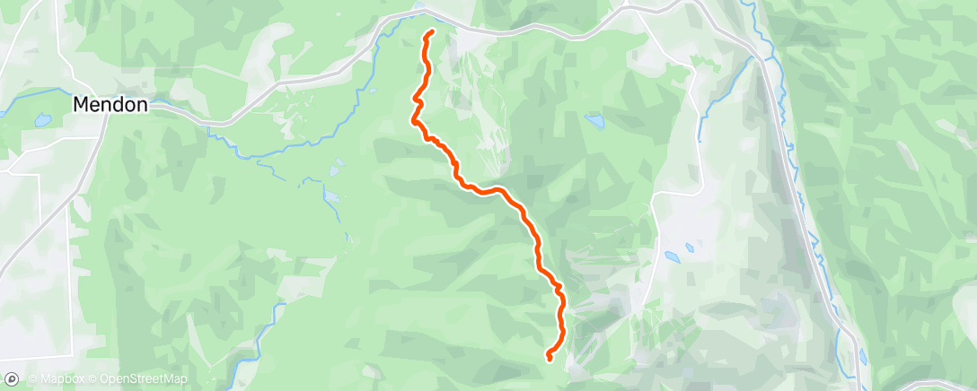 Map of the activity, Morning Hike