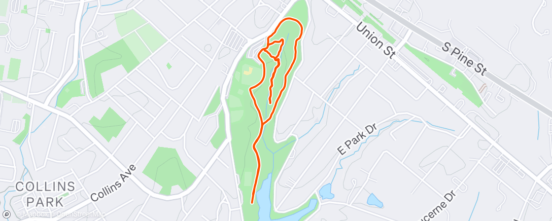 Map of the activity, Afternoon Walk