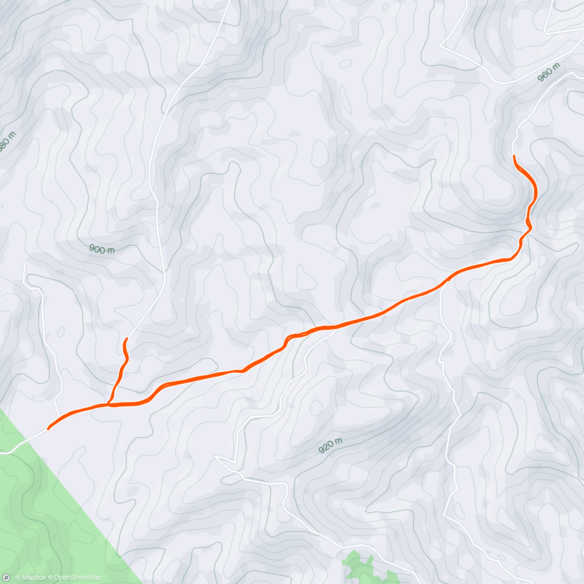 Map of the activity, Estrada Velha de Nazaré paulista