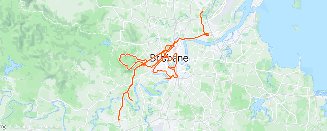 Map of the activity, Tour De Brisbo