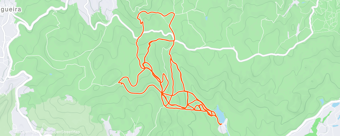 Map of the activity, Volta de bicicleta matinal