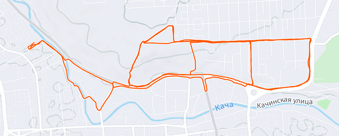 Карта физической активности (Утренний забег)