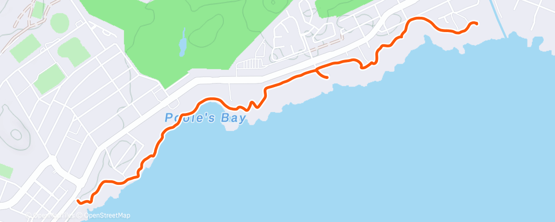 Map of the activity, Lunch Walk