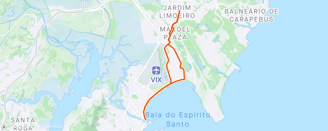 アクティビティ「Mais 22 km para conta」の地図