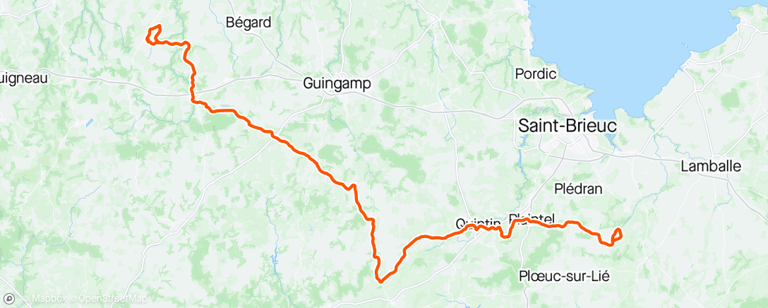 Map of the activity, Bretagne stage 3