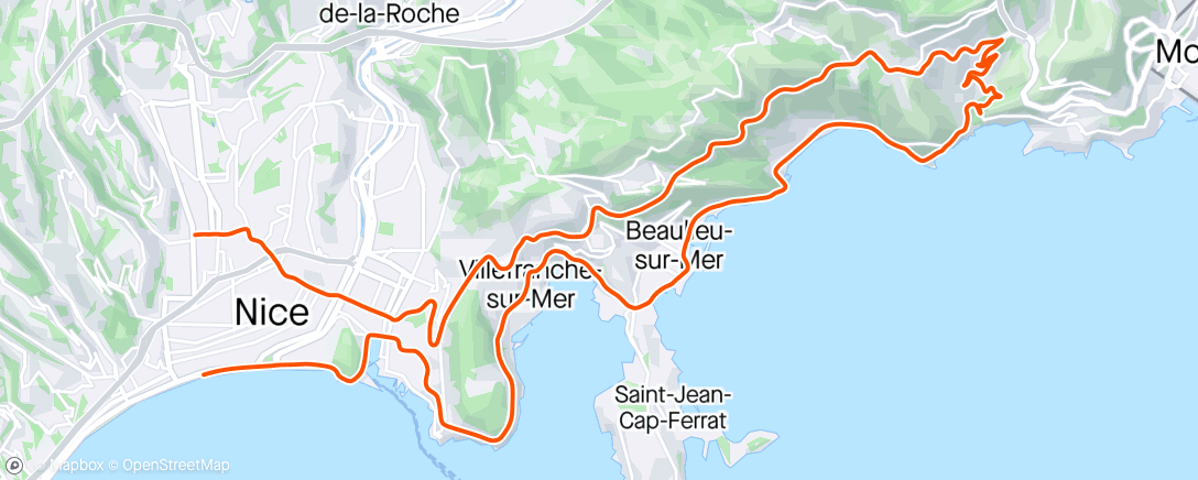 Mapa da atividade, Sortie vélo en soirée