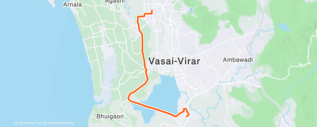 Map of the activity, 124 / 200 - Afternoon Ride