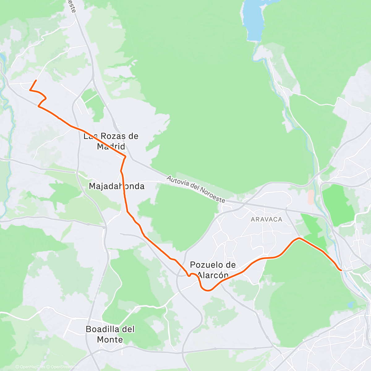 Map of the activity, ROUVY - La Vuelta | Stage 21 - Madrid