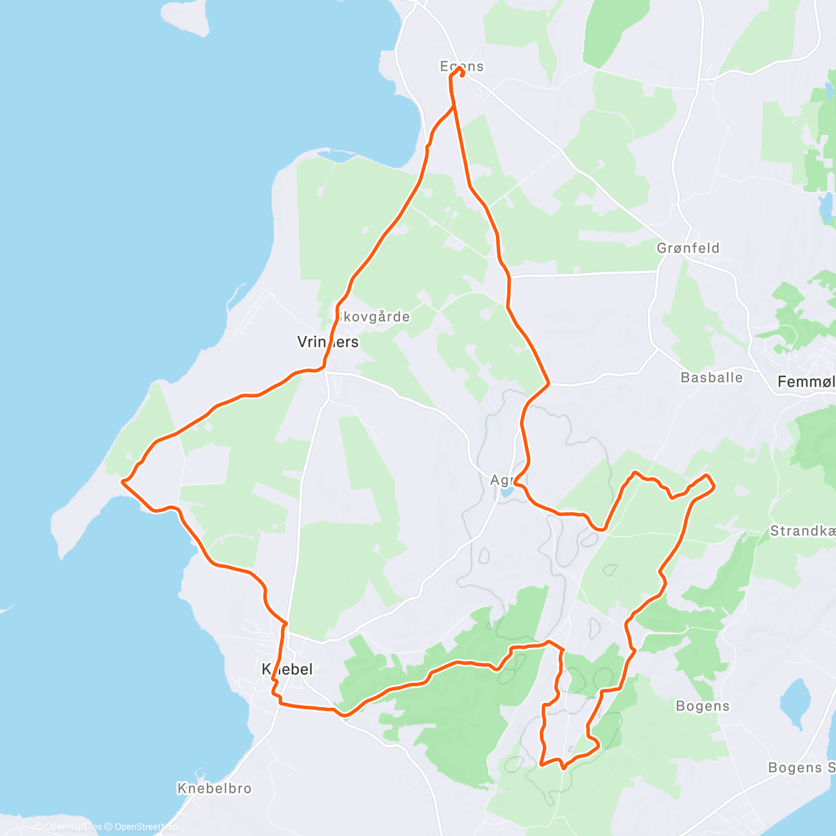 Карта физической активности (Årets sidste tur. Med Janne, Mikkel&Signe)