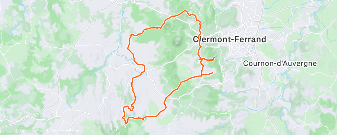 Map of the activity, Bonne sortie route avec Mika
