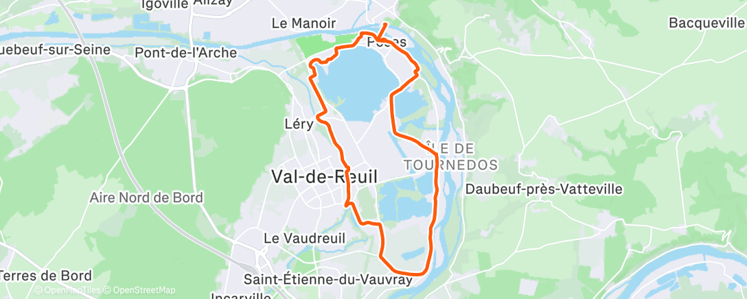 Map of the activity, 1hEF/40'@5/20'@4'40