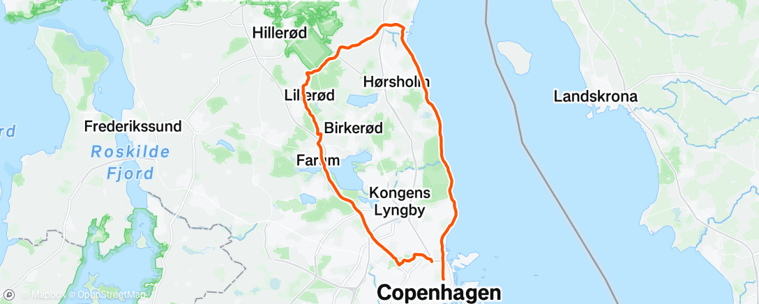 Map of the activity, Morning Ride