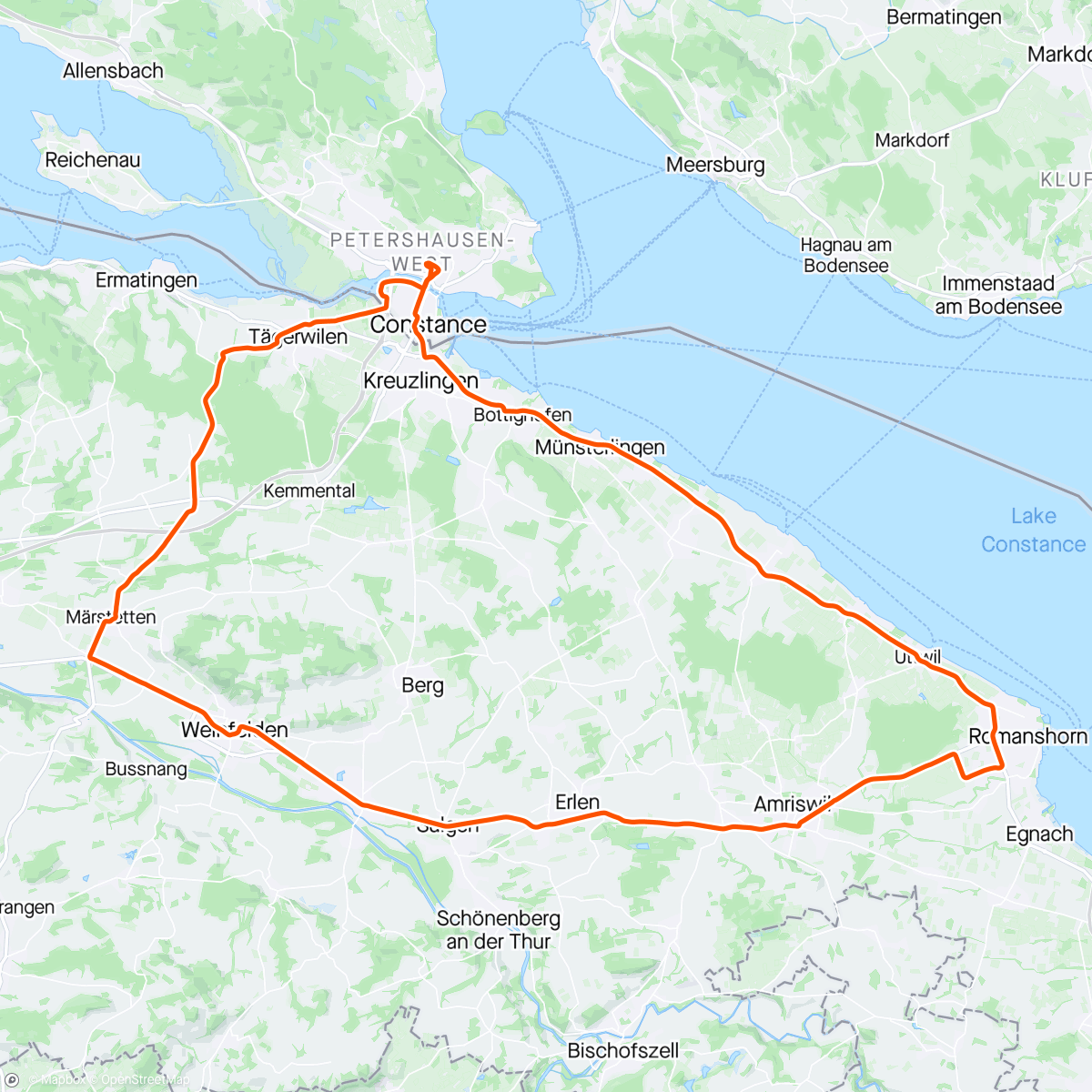 Map of the activity, Brötchen holen 🚴‍♂️🥐🥖🥨