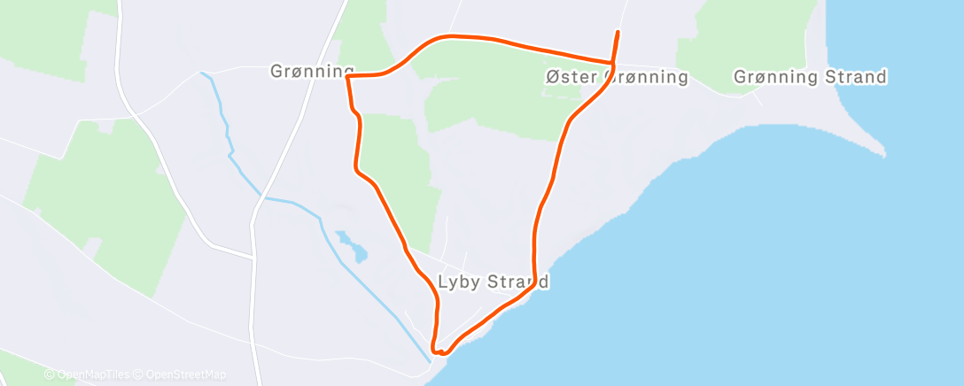 Map of the activity, Morning Run