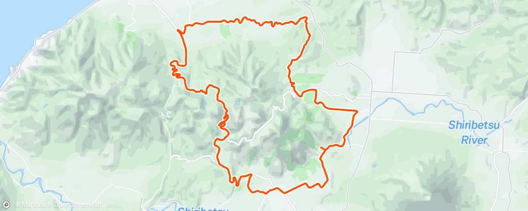 Map of the activity, 朝のライド