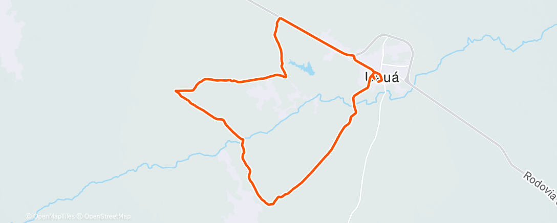 Map of the activity, Pedalada vespertina