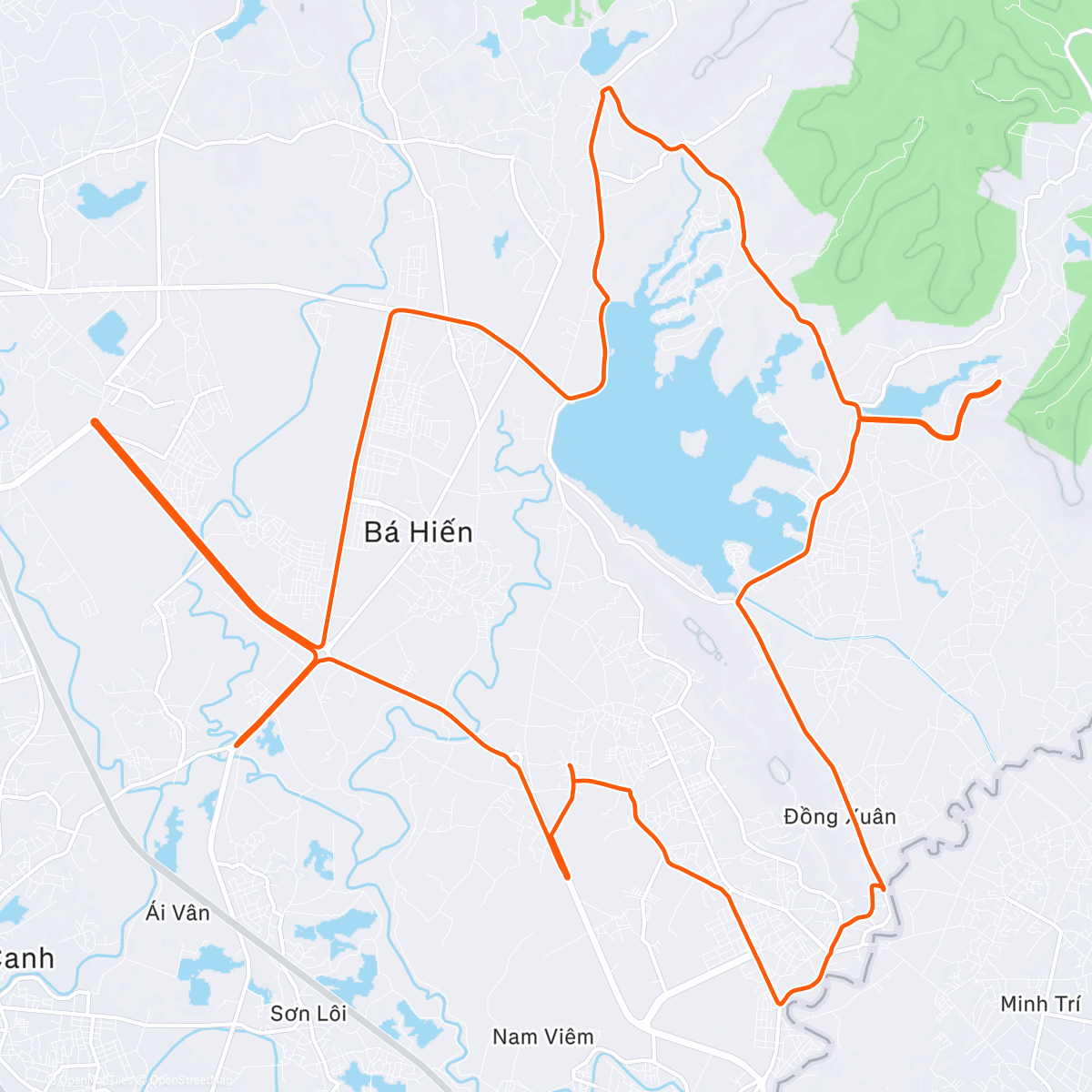 Map of the activity, Morning Ride