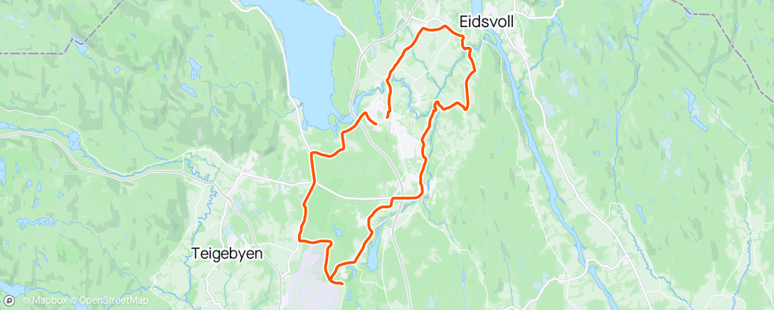Map of the activity, Tråkking