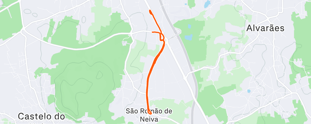 Map of the activity, Pre S. Silvestre