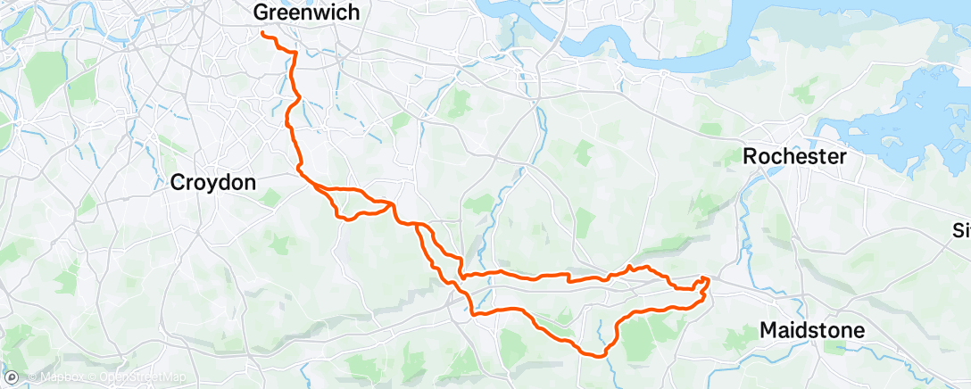 Map of the activity, Morning Ride