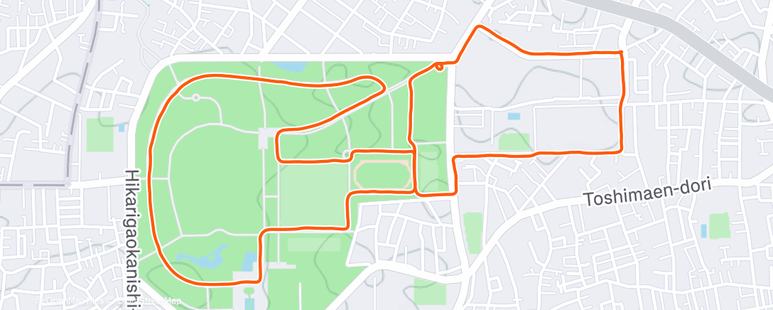 Карта физической активности (ランチタイム ランニング)