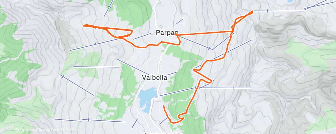 Map of the activity, Afternoon Alpine Ski