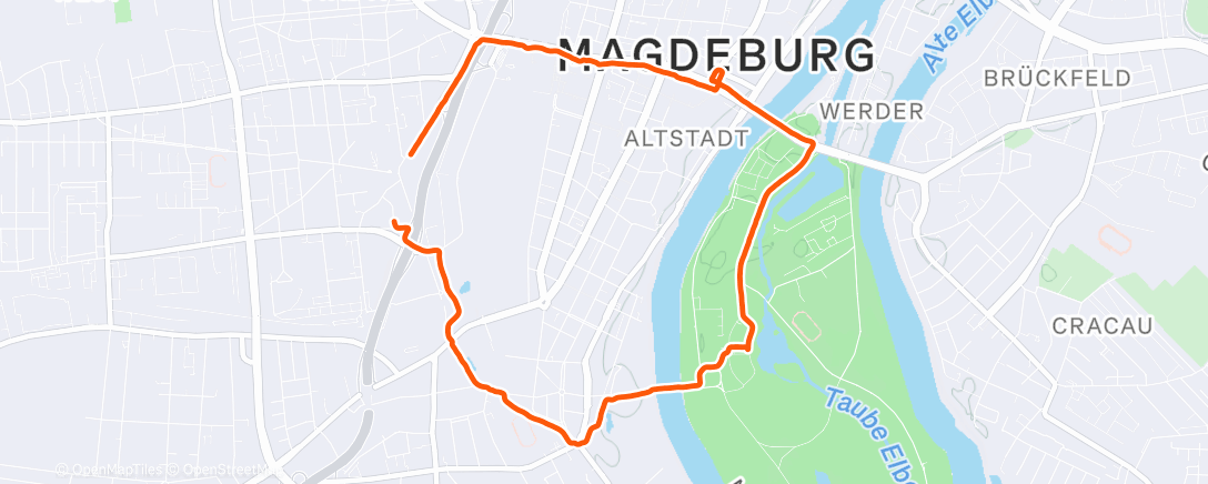 Map of the activity, Spaziergang am Nachmittag