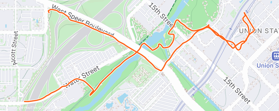 Mappa dell'attività Afternoon Walk