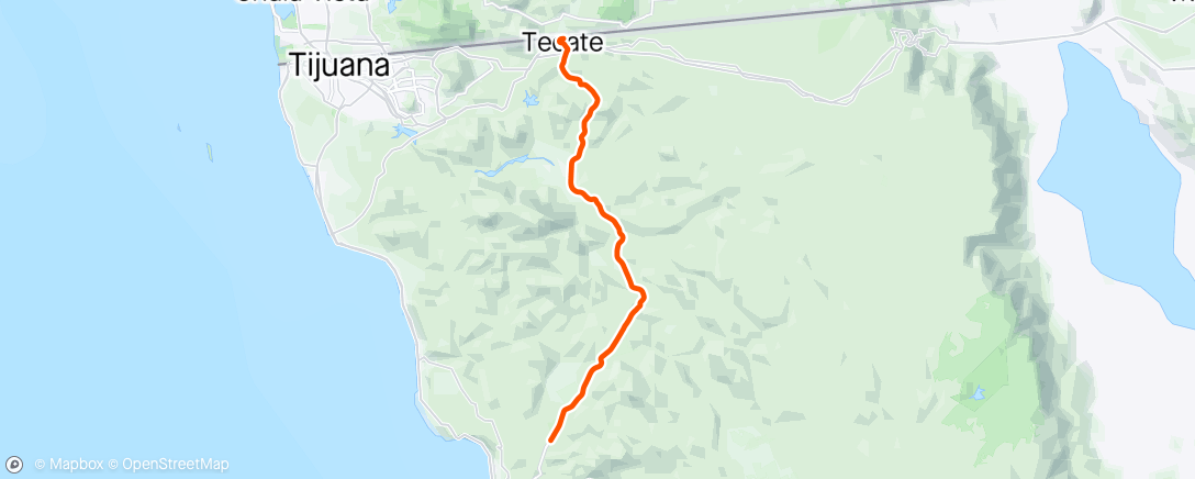 アクティビティ「Ciclo Paseo de la Baja」の地図