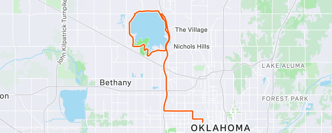 Map of the activity, Morning Ride